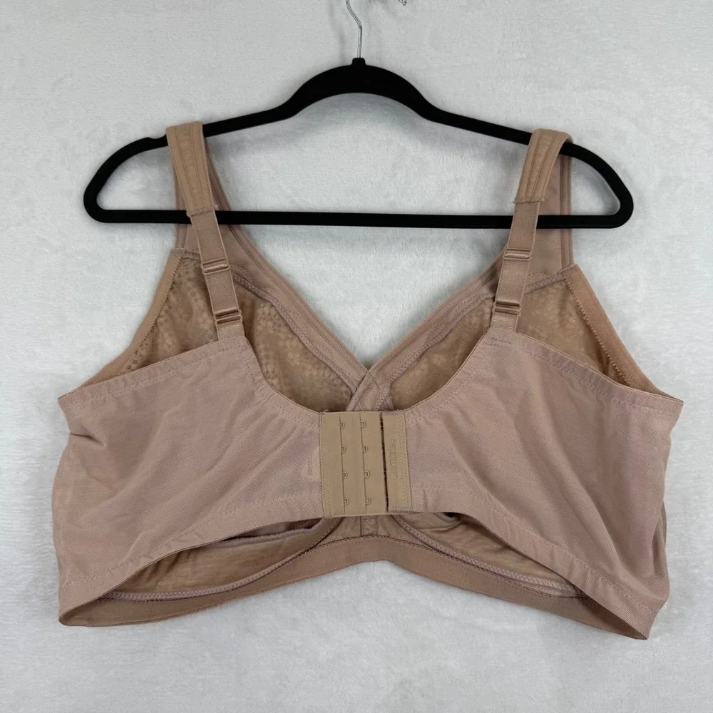 Glamorise 1064 MagicLift Full Figure Lace Support Bra Cafe Tan‎ 44H Mens Womens
